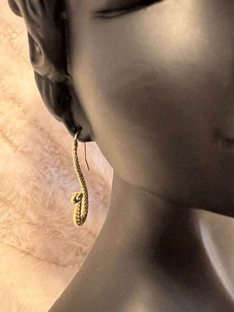 Thumbnail: Snake Dangle Earrings
