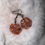 Thumbnail: Rose Gold Orchid Dangling Earrings