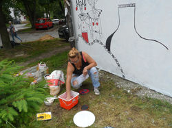 Bajkowy mural