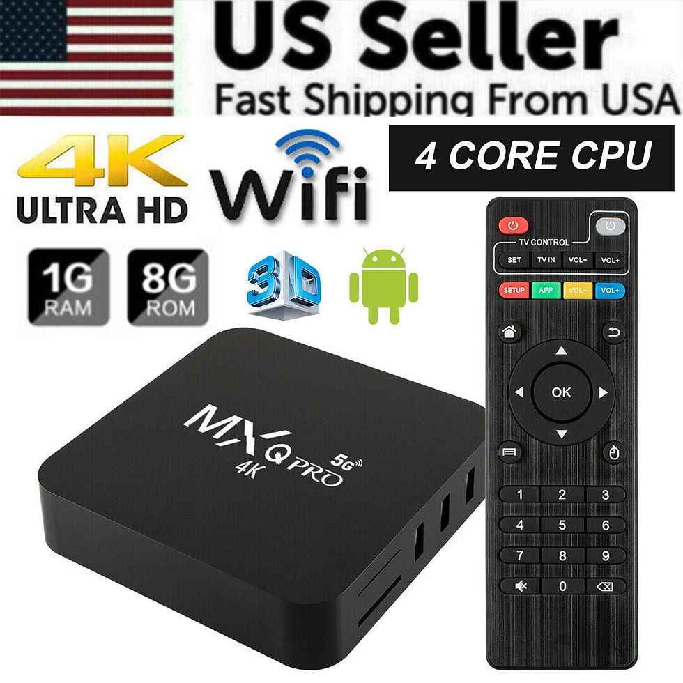 Thumbnail: MXQ Pro 4K Ultra HD 64Bit Wifi Android 7.1 Quad Core Smart TV Box Media Player