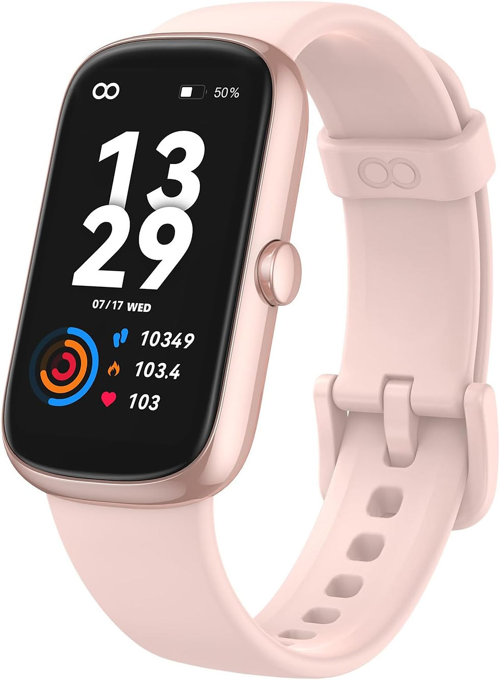 Thumbnail: Fitness Tracker with Heart Rate Blood Oxygen Sleep Monitor, IP68 Waterproof Acti