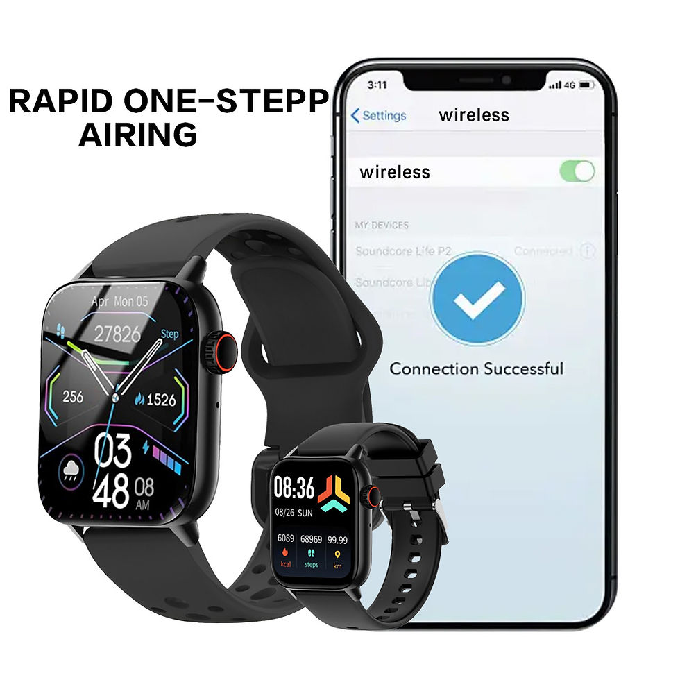 Thumbnail: Smart Watches for Men Women Sleep Tracking,46mm,1.3oz,Step Calorie Counter Fitne