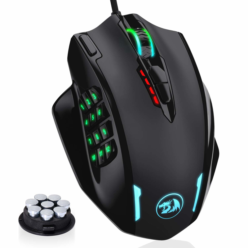 Thumbnail: Redragon M908 RGB Backlight LED USB Wired Gaming Mouse 18 Programmable Mouse But