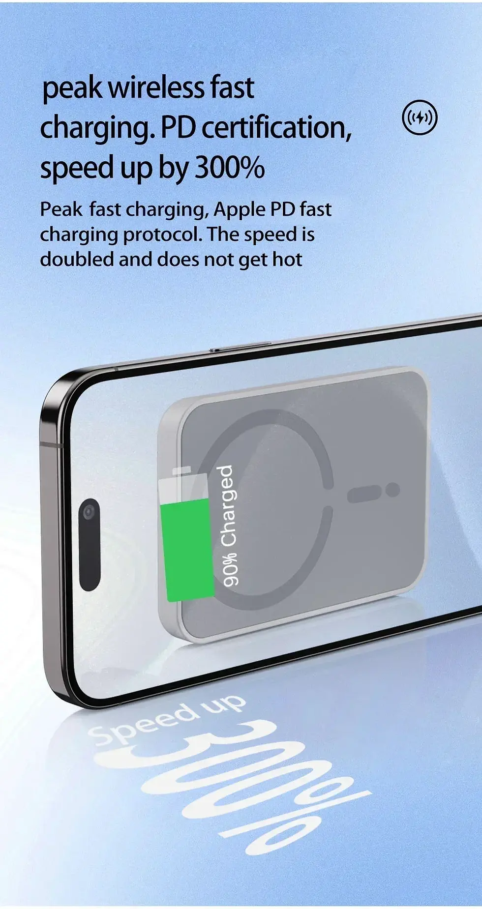 Thumbnail: Magnetic Car Wireless Charger Air Vent GPS Phone Holder Stand For Magsafe iPhone