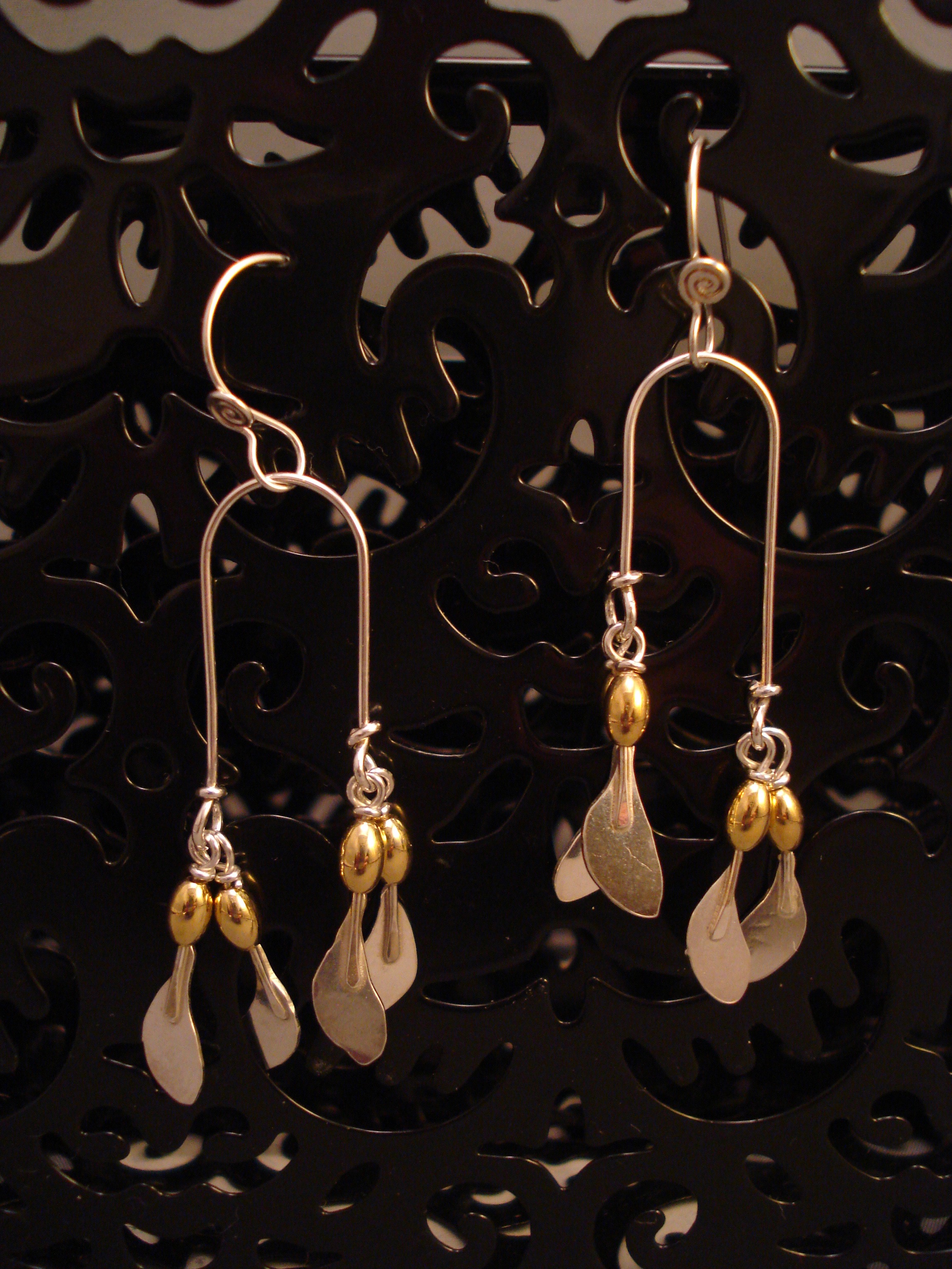 Maple Seed Earrings, large $48