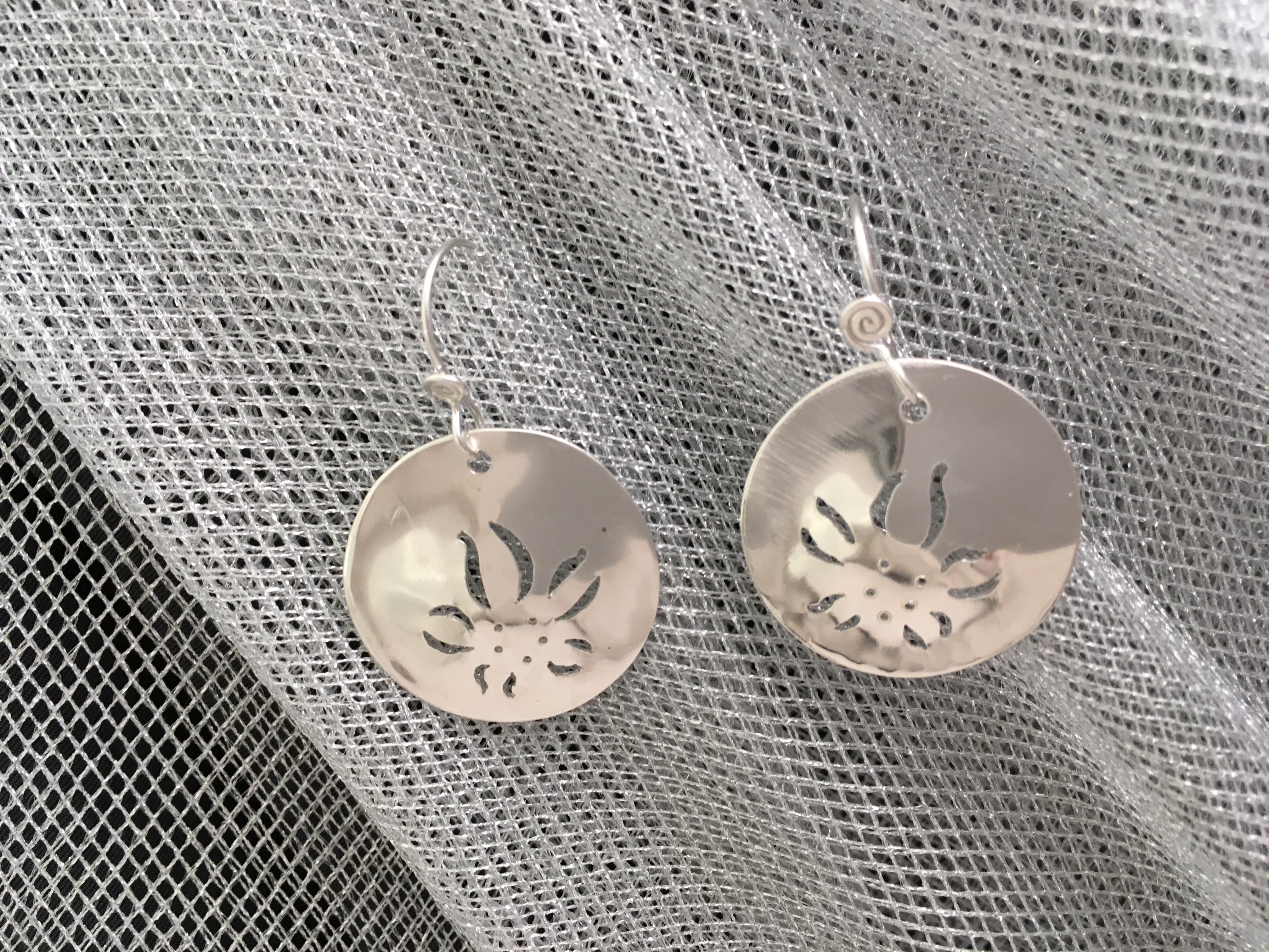 Sand Dollar Earrings, small $28
