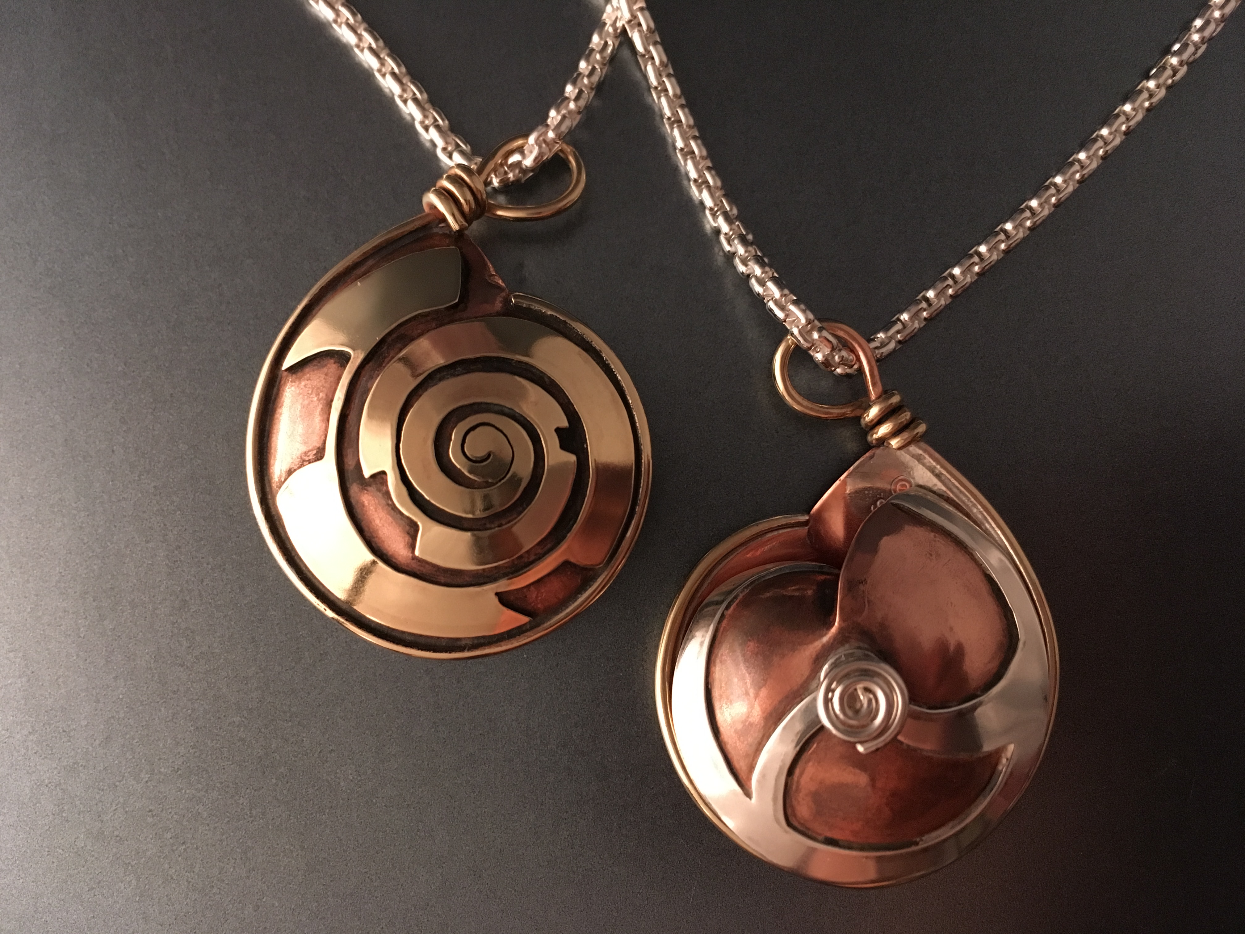 snail shell pendant