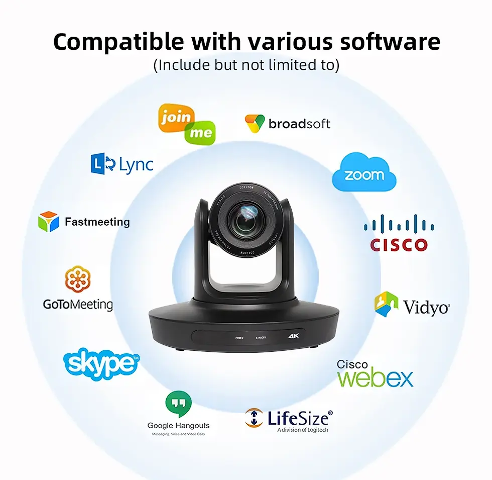 VIDEOCAST 4K PTZ 20X AI Tracking VC 90 PTZ Camera for online Teaching, YouTube Video