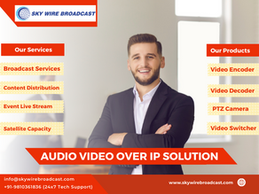 Sky Wire Broadcast announces launch of wide range of PTZ Camera series, Video Switcher etc.