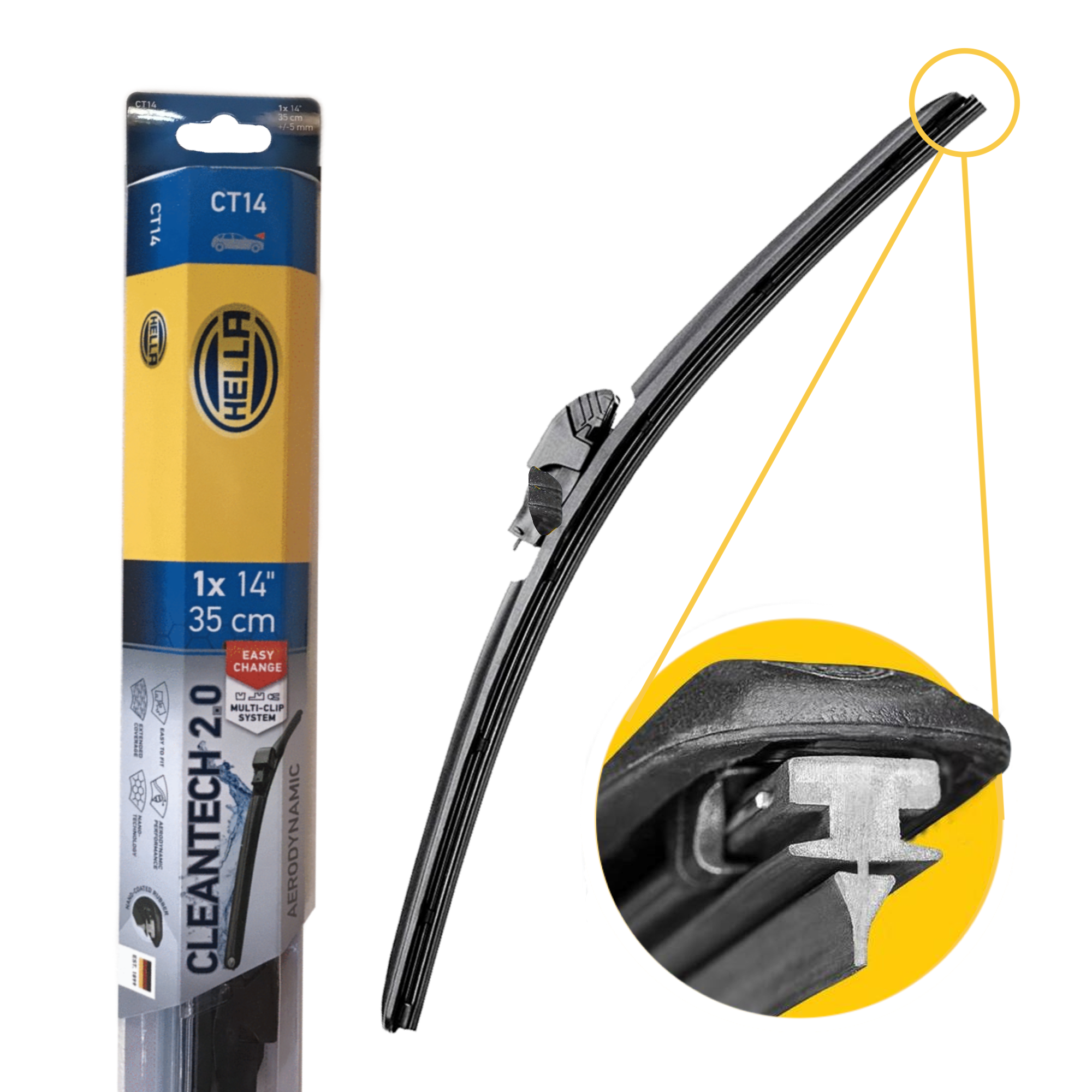 Plumilla Hella Cleantech 14 Pulgadas (unidad)