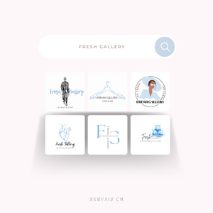 logo pour Fresh Gallery – boutique de vêtements, design Servais CM