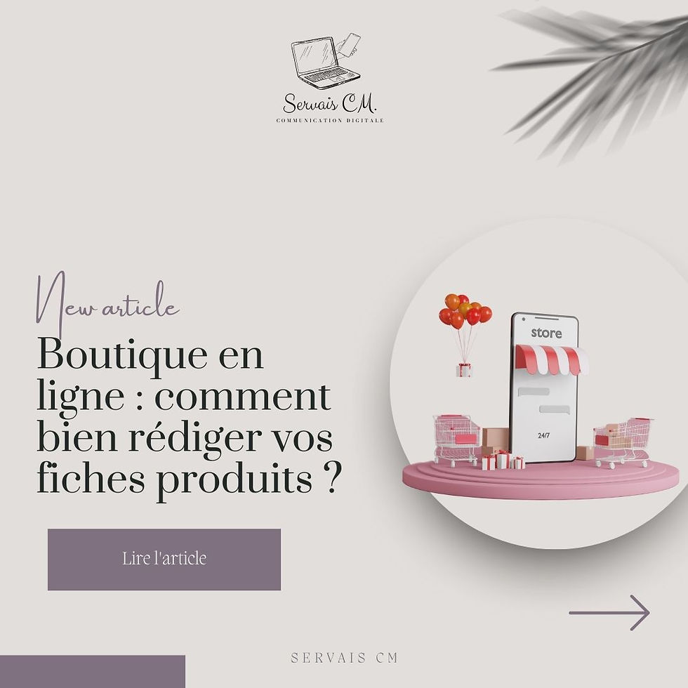 Boutique en ligne : comment bien rédiger vos fiches produits ?