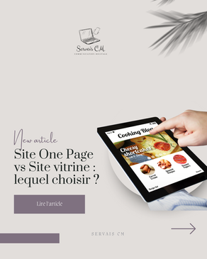 Site One Page vs Site vitrine : lequel choisir ?