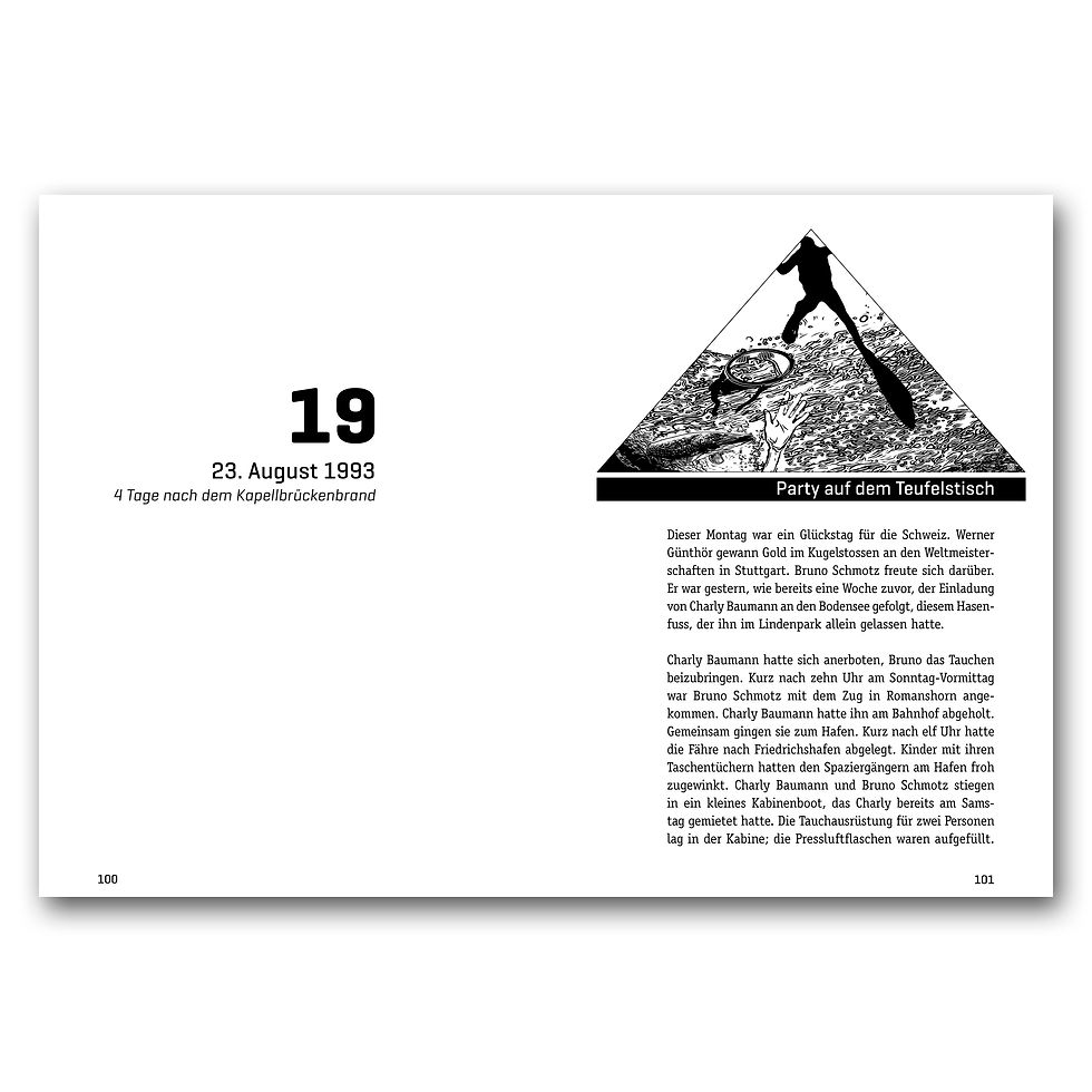 Miniaturbild: Narrenfeuer «Die Kapellbrücke brennt»