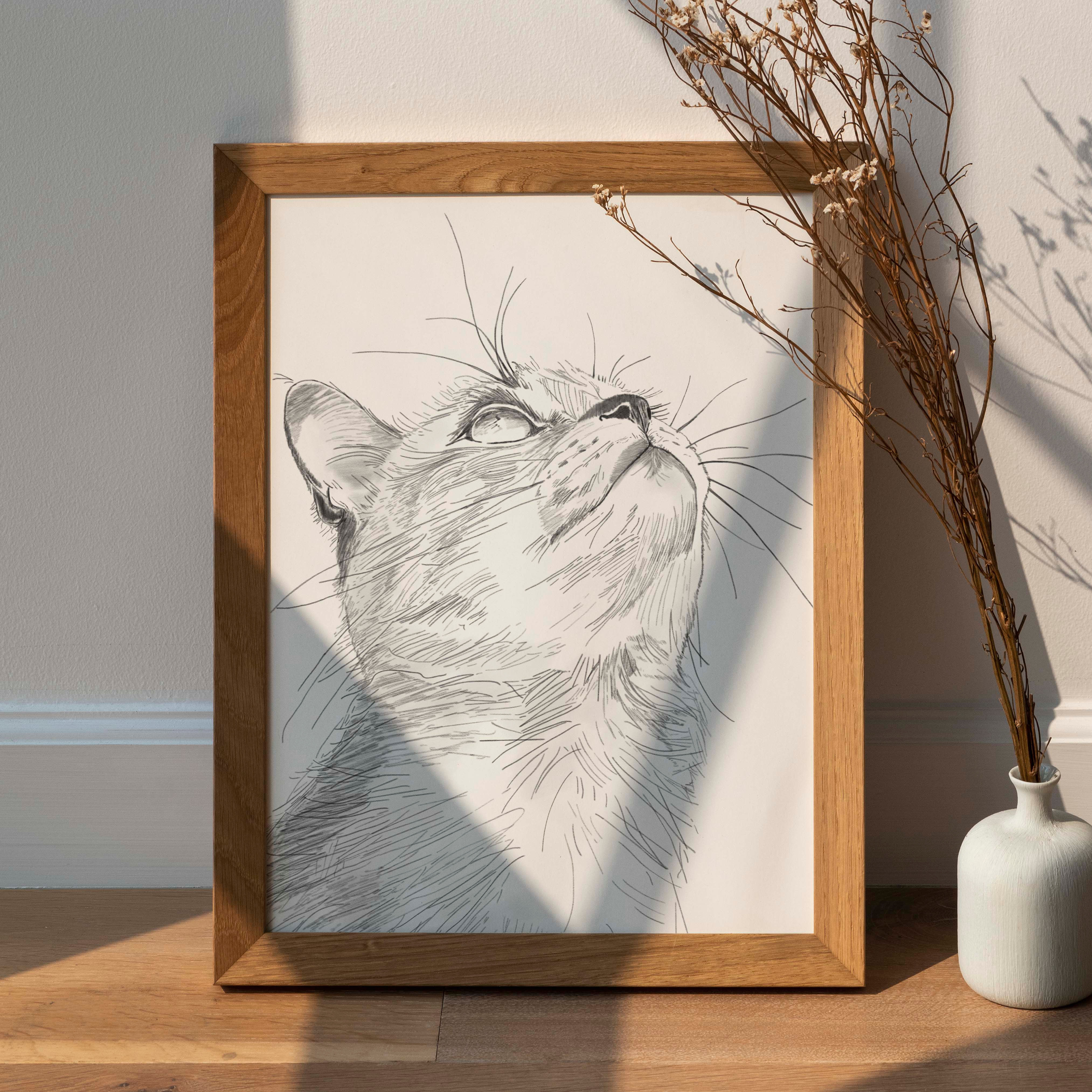 Feline Focus A4 Print