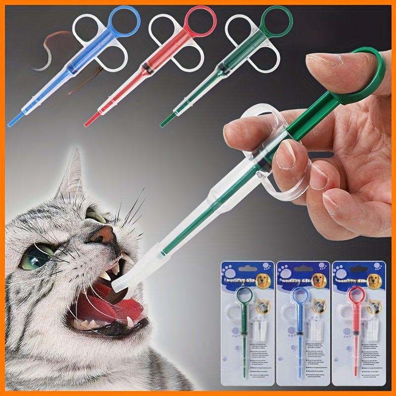 Thumbnail: Dual-Purpose Pet Medicine Syringe Feeder (Soft Silicone Tip)