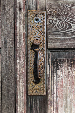 Door Handle on abandoned building