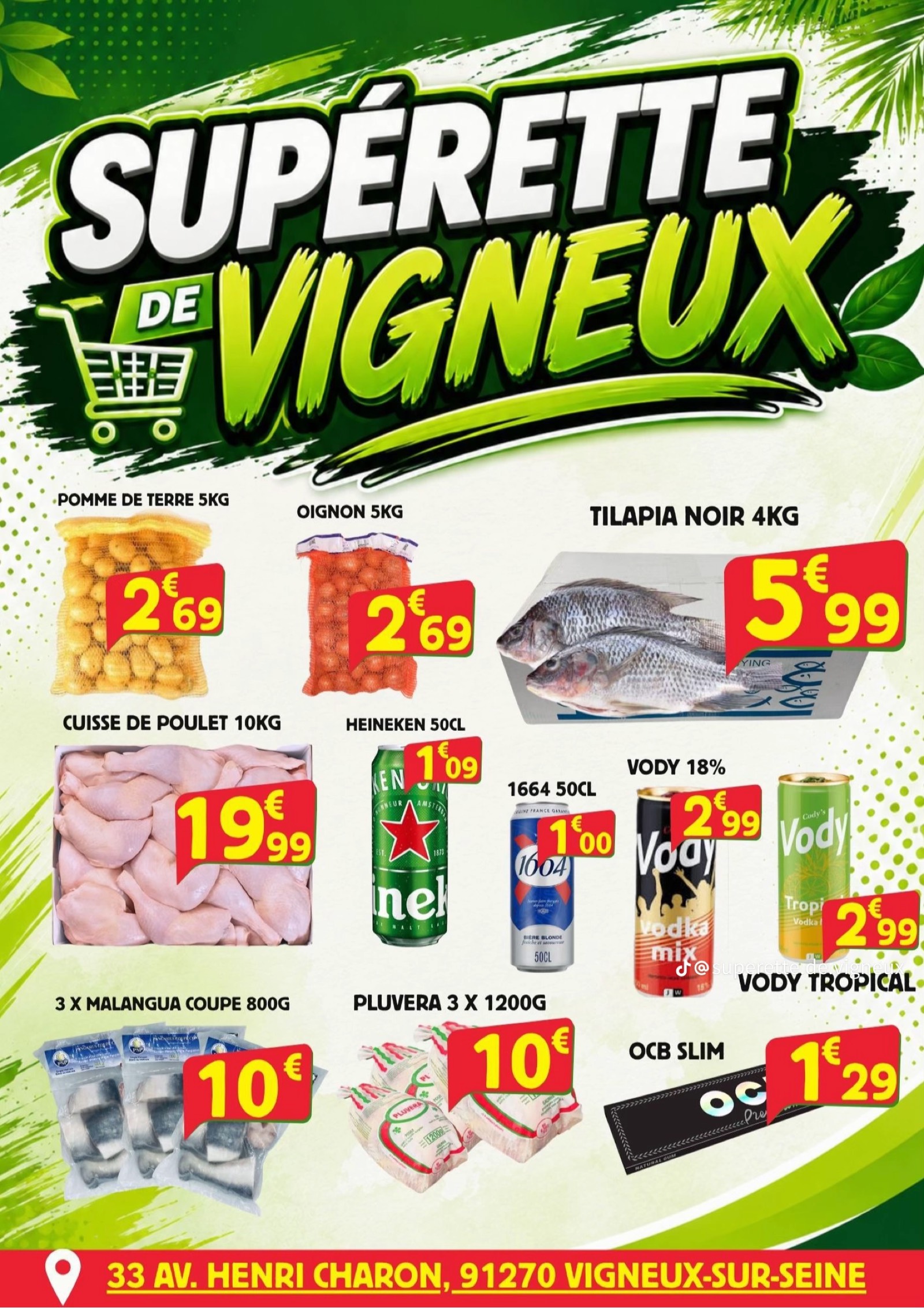 Promotions Supérette de Vigneux