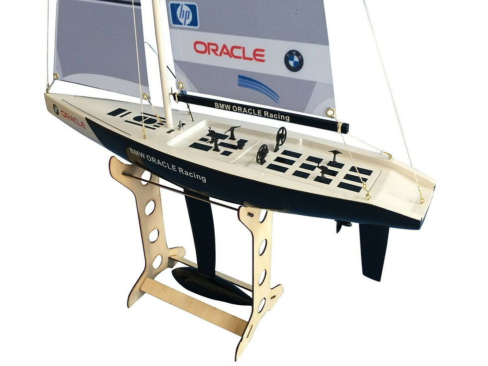 Thumbnail: 33” RC Remote Control 2.4G Sailboat 380 Motor - BMW Oracle