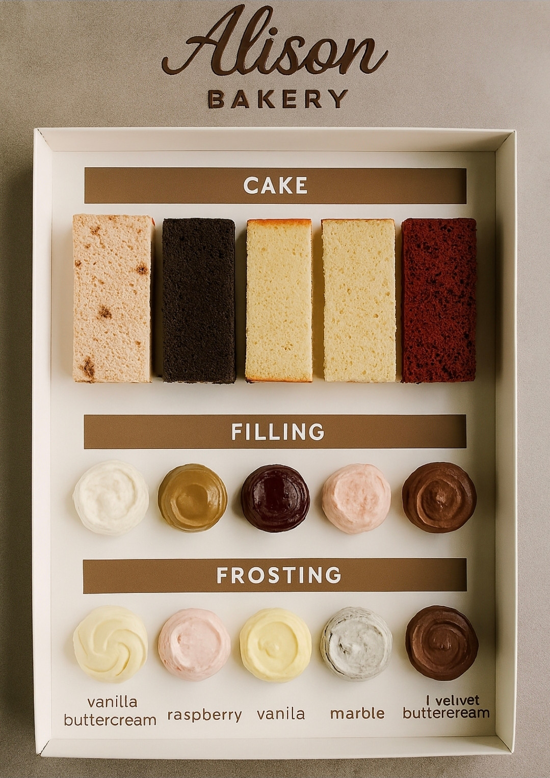 Cake Tasting Box