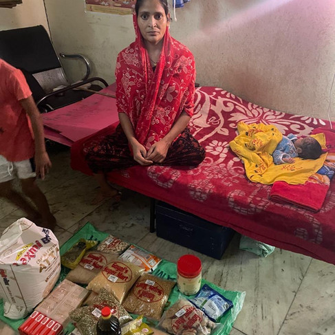 Mom, dad, and big brother at their home