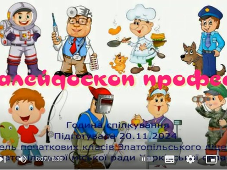 відкрита онлайн виховна година «Калейдоскоп професій»