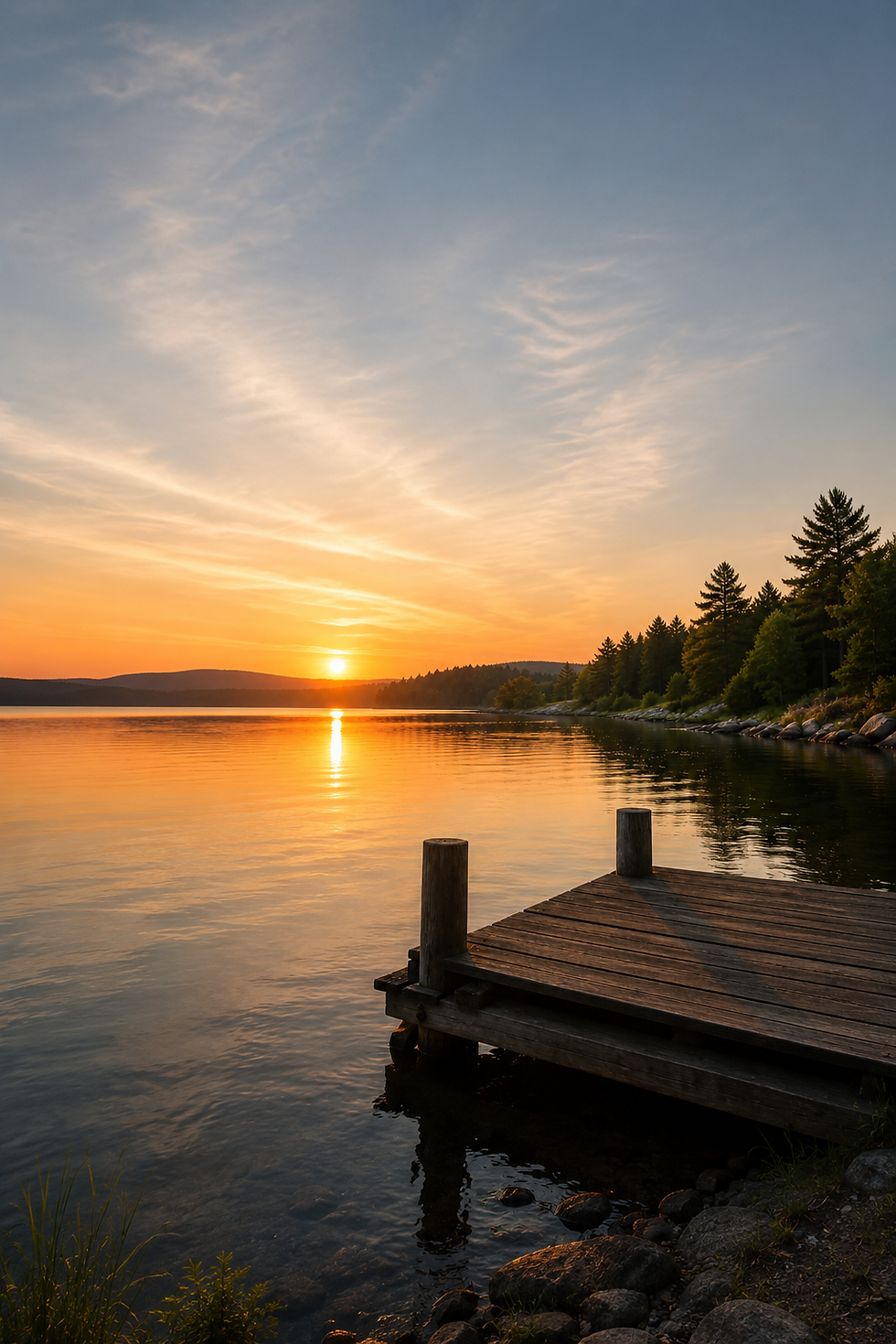 Sunset landscape representing retirement planning and life after work