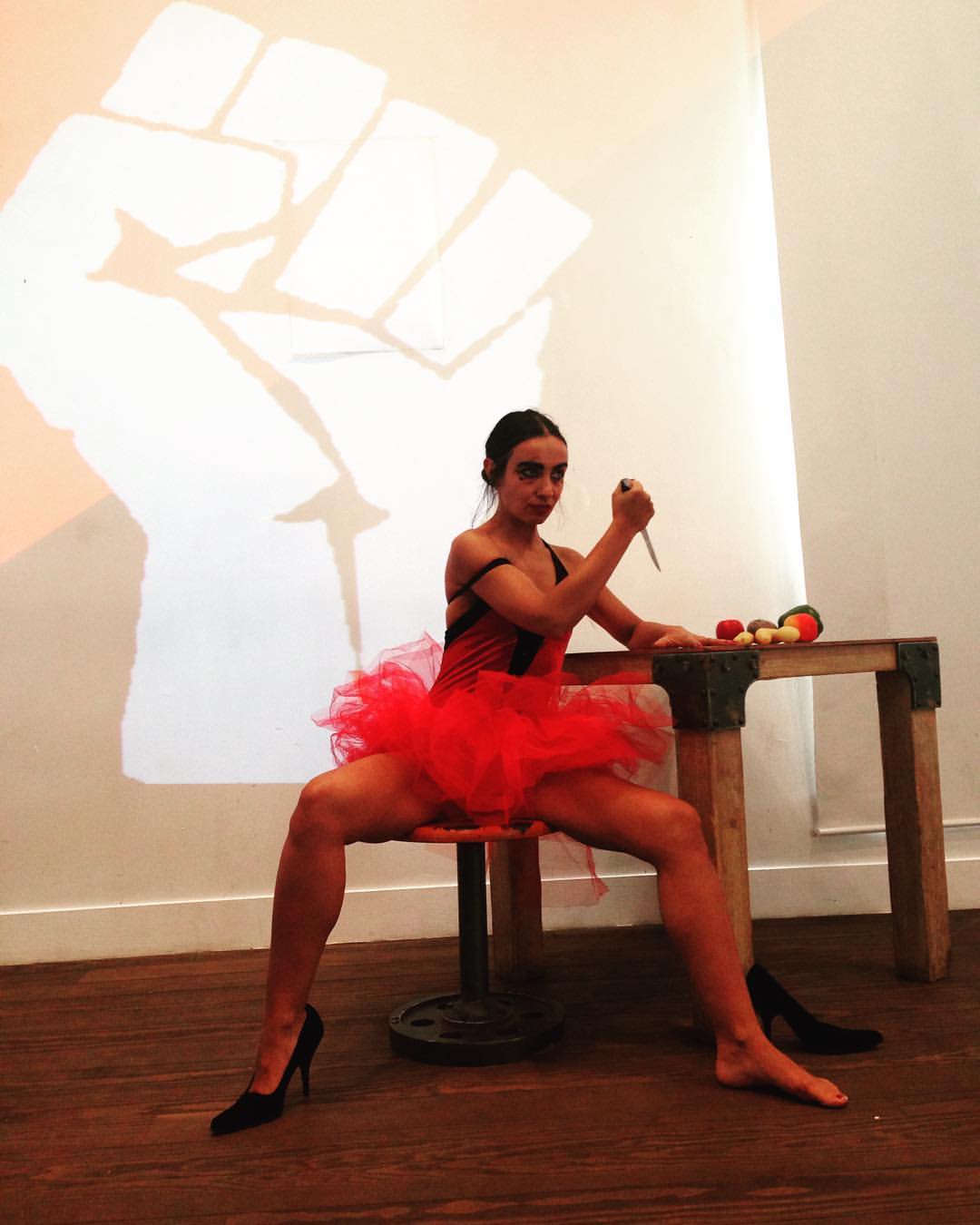 Performance by artist Maya Petrovna
