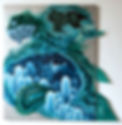 2.Lex Shute_M.E.D.U.S.A, 2022. Oil, glass, lead on aluminium, 100x100cm.jpg