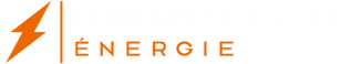 Logo PRIMETECH ÉNERGIE affichant un éclair orange stylisé.