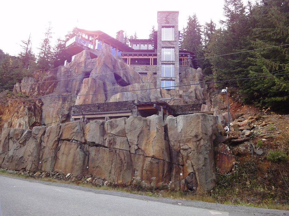 Mountainside house