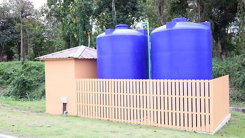Two Plastic Water Storage Tanks.