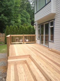 Wood deck
