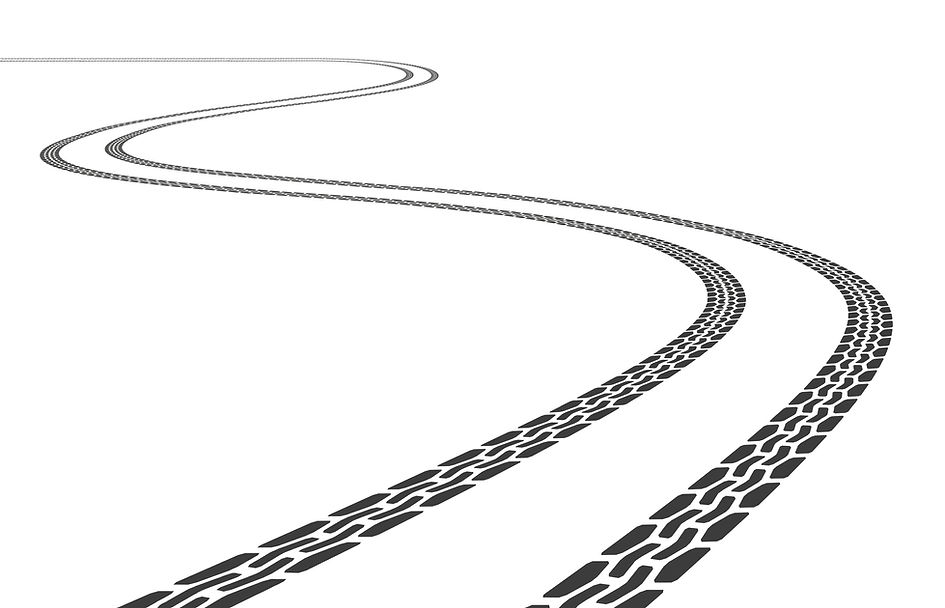 Tire tracks