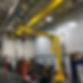 several overhead cranes and self-supporting jib cranes