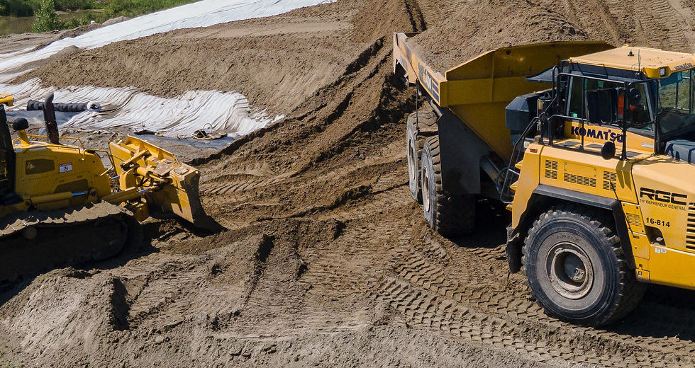 Machines sur chantier