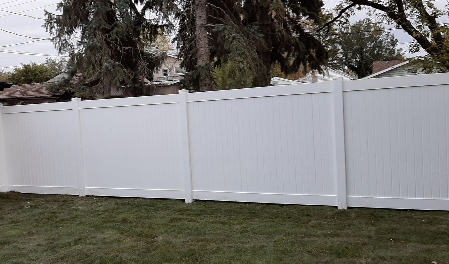 White fence