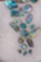 Mother of pearl and abalone shell arrangement 