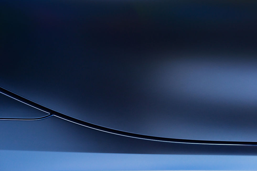  Abstract of blue car door with lines and light reflection 