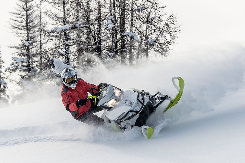 active recreation on snowmobiles