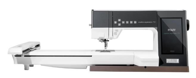 Modern embroidery machine with digital screen
