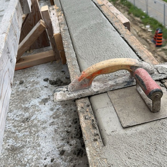 During a concrete project