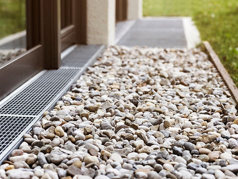 French drain, Drain Stones Gravel Floor, Drainage Surface system for Storm Water