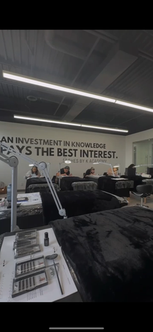 Kaitlin showcasing her products