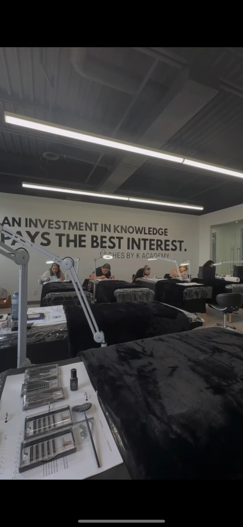 Kaitlin showcasing her products