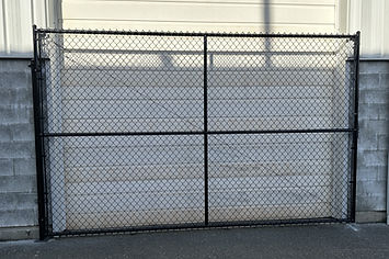 Custom Black Chain Link Gates
