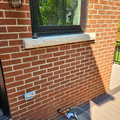 After brick color correction