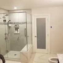 Renovated white Shower