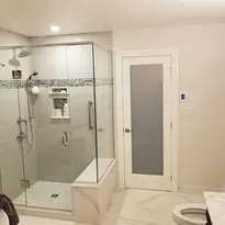 Renovated white Shower