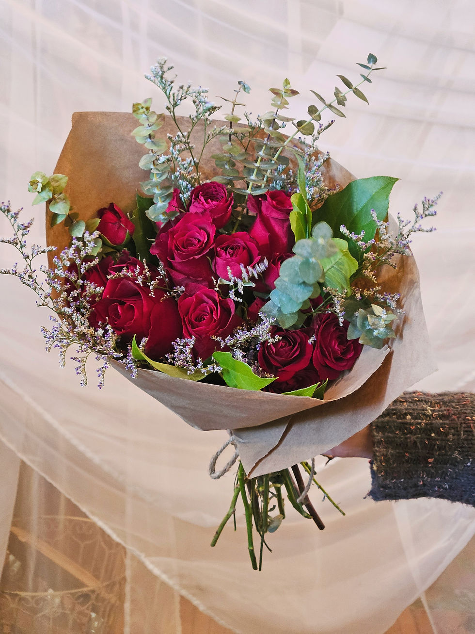Thumbnail: Custom Seasonal Wrapped Bouquet